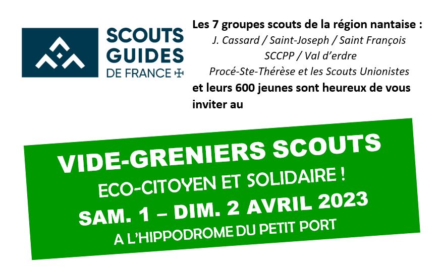 L'hippodrome de Nantes accueille le vide grenier des scouts du 44. 