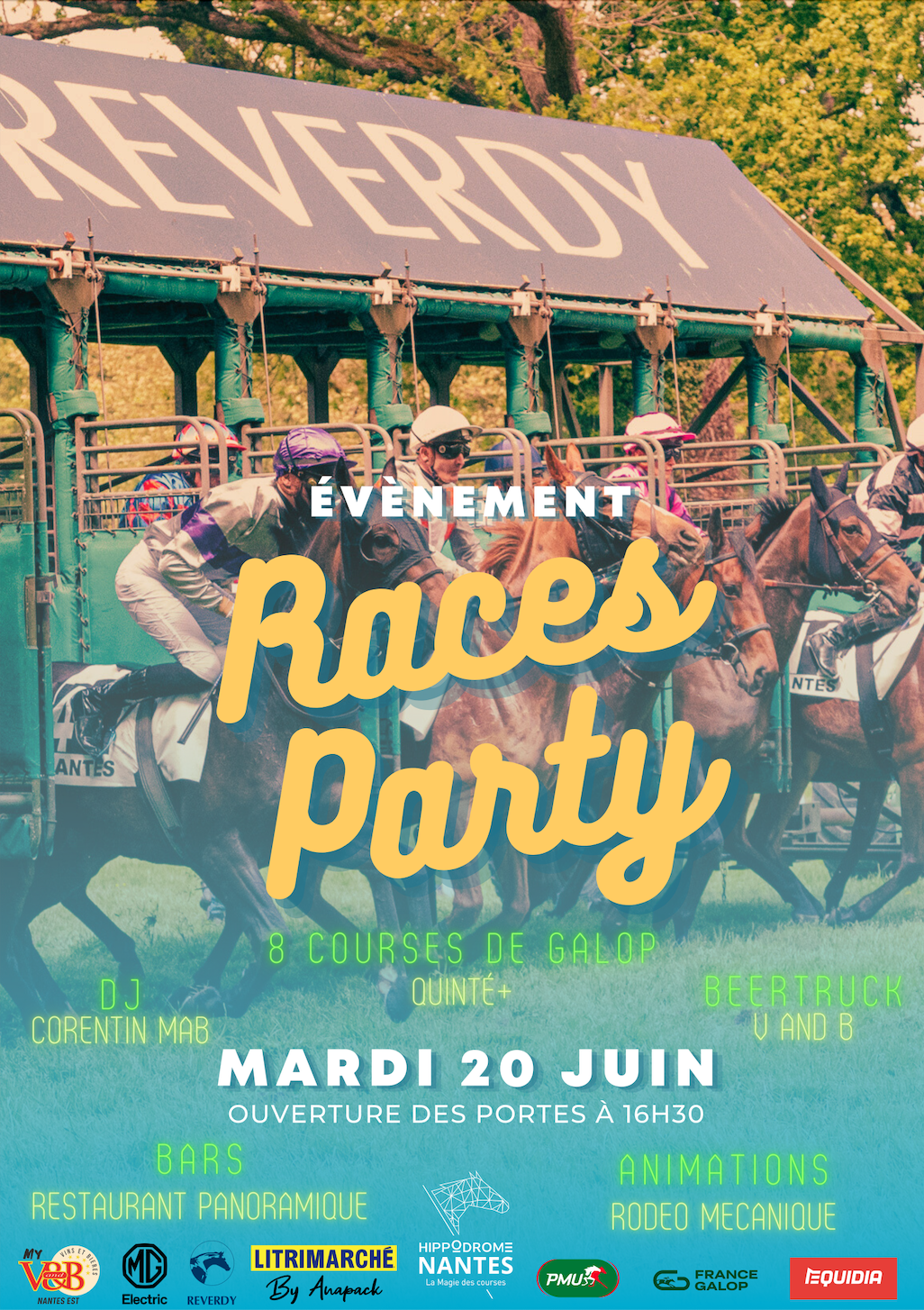Affiche Races Party Affiche Races Party