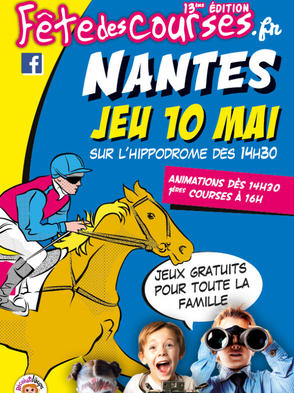 la fête des courses sur l'Hippodrome de Nantes 